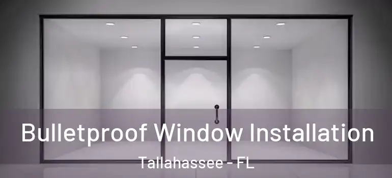 Bulletproof Window Installation Tallahassee - FL