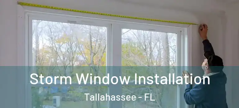Storm Window Installation Tallahassee - FL