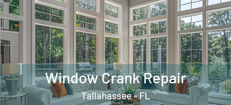 Window Crank Repair Tallahassee - FL
